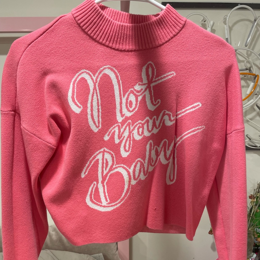 Pink turtle neck